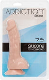 Addiction 100% Silicone Brad 7.5 Beige "
